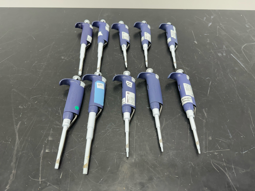 Image of Rainin Pipet-Lite Single Channel Pipettes - Quantity 10